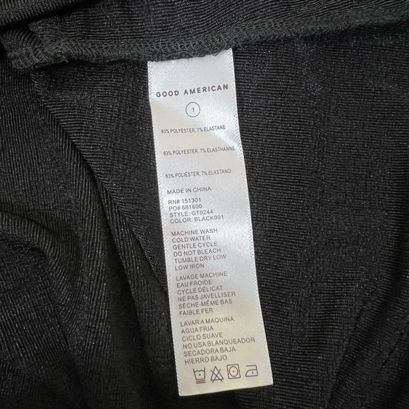 NWT Good American Asym Neck Top - Picture 7 of 8